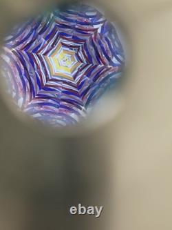 Vintage Marble Kaleidoscope Reuge Somewhere Over The Rainbow Music Box Swiss