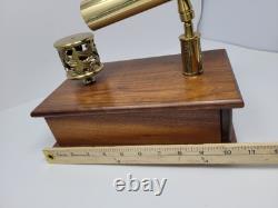 Vintage Marble Kaleidoscope Reuge Somewhere Over The Rainbow Music Box Swiss