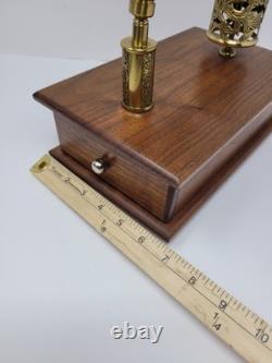 Vintage Marble Kaleidoscope Reuge Somewhere Over The Rainbow Music Box Swiss