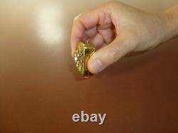 Vintage Miniature music box pendant Snowflake Design With Rhinestone Accents