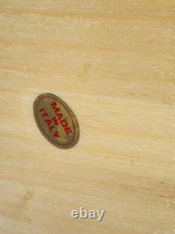 Vintage Music Box Italy Inlaid Wood Jewelry Box 8 Swiss Movement withKey