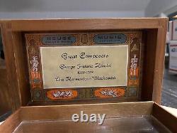 Vintage Music Box Reuge Switzerland George F. Handel SwissHarmonious Blacksmith