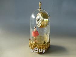 Vintage Musical Ballerina Alarm Clock Reuge Dancing Music Box (Watch The Video)