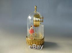 Vintage Musical Ballerina Alarm Clock Reuge Dancing Music Box (Watch The Video)