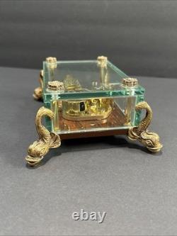 Vintage Original Swiss Reuge Crystal Clear Glass Music Box No 1885 (WORKING!)