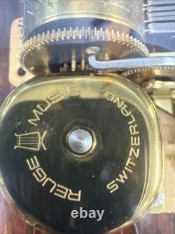 Vintage Original Swiss Reuge Crystal Clear Glass Music Box No 1885 (WORKING!)