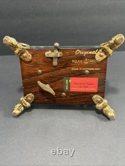 Vintage Original Swiss Reuge Crystal Clear Glass Music Box No 1885 (WORKING!)