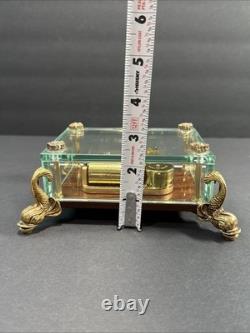 Vintage Original Swiss Reuge Crystal Clear Glass Music Box No 1885 (WORKING!)