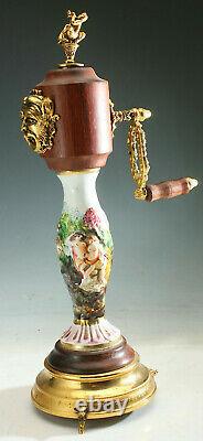 Vintage Pepper MILL Italy Reuge Music Box Capodimonte Pepper Grinder Dr. Zhivago