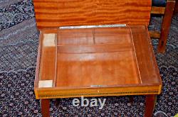 Vintage'RARE' Italian Satinwood Inlaid Marquetry REUGE Music Box Side Table