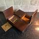 Vintage RARE Reuge Wood Music Box 4 Door Sections Nautical Edelweiss Swiss MCM