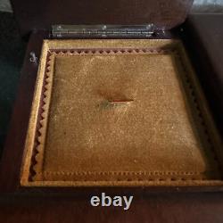 Vintage RARE Reuge Wood Music Box 4 Door Sections Nautical Edelweiss Swiss MCM