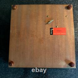 Vintage RARE Reuge Wood Music Box 4 Door Sections Nautical Edelweiss Swiss MCM