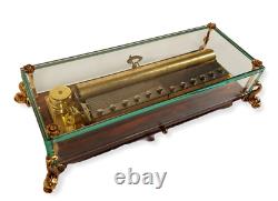 Vintage REUGE 144 Note SUBLIME HARMONY Swiss Cylinder Music Box (Video Inc.)