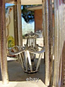 Vintage REUGE Capodimonte ITALY Music Carousel Cigarette Lipstick Holder WORKS