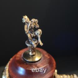 Vintage REUGE & Capodimonte Swiss Mov't Pepper Coffee Mill Grinder RISQUE Nymph