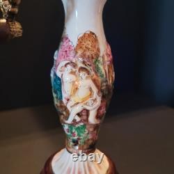 Vintage REUGE & Capodimonte Swiss Mov't Pepper Coffee Mill Grinder RISQUE Nymph