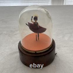 Vintage REUGE French Can-Can Dancer Music Box Dome Swiss Made 50s 60s 70s