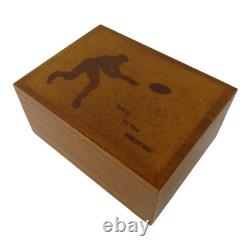Vintage REUGE Hail To The Redskins Music Box Washington Football Fight Song