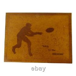 Vintage REUGE Hail To The Redskins Music Box Washington Football Fight Song