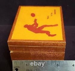 Vintage REUGE'Hail To The Redskins' Music Box Washington Football Fight Song