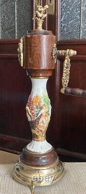 Vintage REUGE How Dry I Am Swiss Musical Movement Capodimonte Pepper Mill Grind