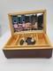 Vintage REUGE Music Box Art DECO Dancing Couples Cigarette Humidor Jewelry c1950
