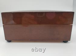 Vintage REUGE Music Box Art DECO Dancing Couples Cigarette Humidor Jewelry c1950