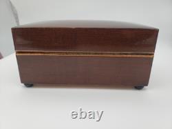 Vintage REUGE Music Box Art DECO Dancing Couples Cigarette Humidor Jewelry c1950