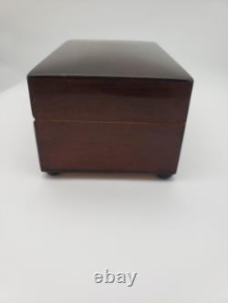 Vintage REUGE Music Box Art DECO Dancing Couples Cigarette Humidor Jewelry c1950