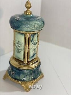 Vintage REUGE Music Box and Cigarette Lipstick Holder Carousel Made in Italy