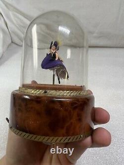 Vintage REUGE Swiss Movement Animated French CanCan Dancer Figure Music Box