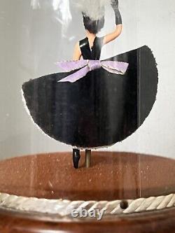 Vintage REUGE Swiss Movement Animated French CanCan Dancer Figure Music Box Read