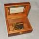 Vintage REUGE Swiss Music Box 2 Airs Song 28 Notes Cylinder Burl Wood 2/28
