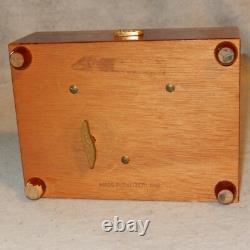 Vintage REUGE Swiss Music Box 2 Airs Song 28 Notes Cylinder Burl Wood 2/28