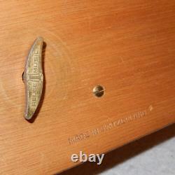 Vintage REUGE Swiss Music Box 2 Airs Song 36 Notes Cylinder Burl Wood 2/36