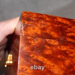 Vintage REUGE Swiss Music Box 2 Airs Song 36 Notes Cylinder Burl Wood 2/36