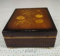 Vintage REUGE Swiss Musical/Jewelry Box Musical Movement Tara's Theme made Italy