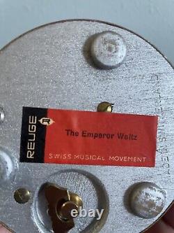 Vintage REUGE The Emperor Waltz Switzerland Automation Music Box