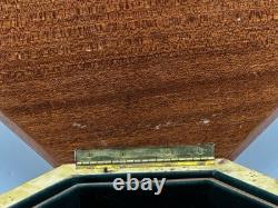 Vintage Rare Swiss Reuge Marquetry Footed Music Box Made In Italy 13