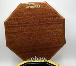 Vintage Rare Swiss Reuge Marquetry Footed Music Box Made In Italy 13