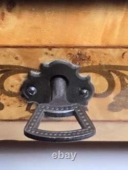 Vintage Rare Swiss Reuge Marquetry Music Box, Italian Inlaid, Claw Feet, 13 V. G. C