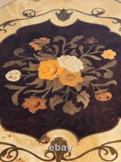 Vintage Rare Swiss Reuge Marquetry Music Box, Italian Inlaid, Claw Feet, 13 V. G. C