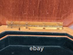 Vintage Rare Swiss Reuge Marquetry Music Box, Italian Inlaid, Claw Feet, 13 V. G. C