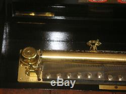 Vintage Reuge 144 Note cylinder music box Sublime Swiss Walzenspieluhr Spieluhr