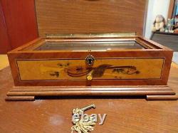 Vintage Reuge 35349 Switzerland Mozart Inlaid Portrait Music Box 72/3