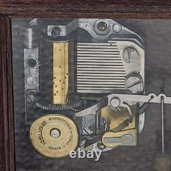 Vintage Reuge 3 Comb 18 Note Swiss Music Movement Box Bolero- Ravel 3 Melody
