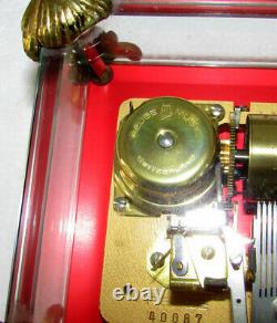 Vintage Reuge 3 Holiday Song 72 Note Dauphine Music Box Nutcracker Suite
