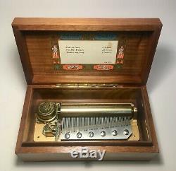 Vintage Reuge 3 Song 72 Note Music Box Made In Switzerland