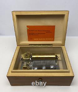 Vintage Reuge 3 Tune 41 Note Music Box Serviced